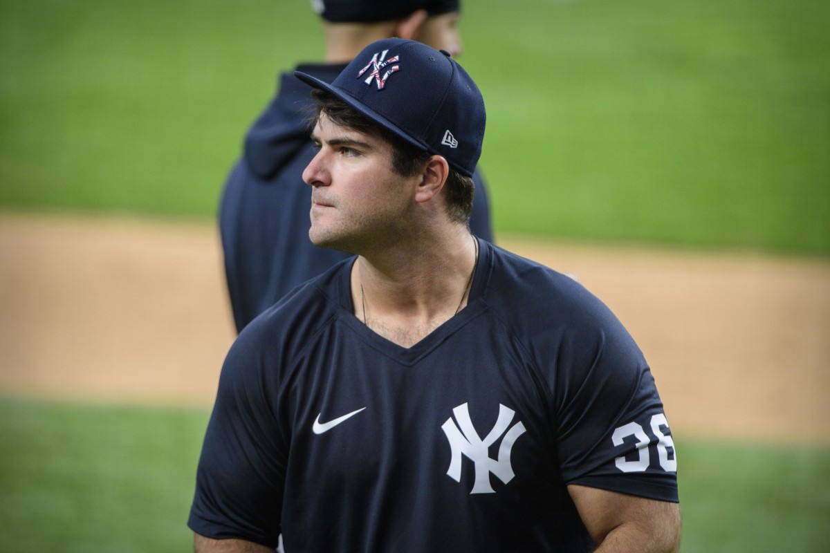 Yankees 1B Mike Ford batting practice